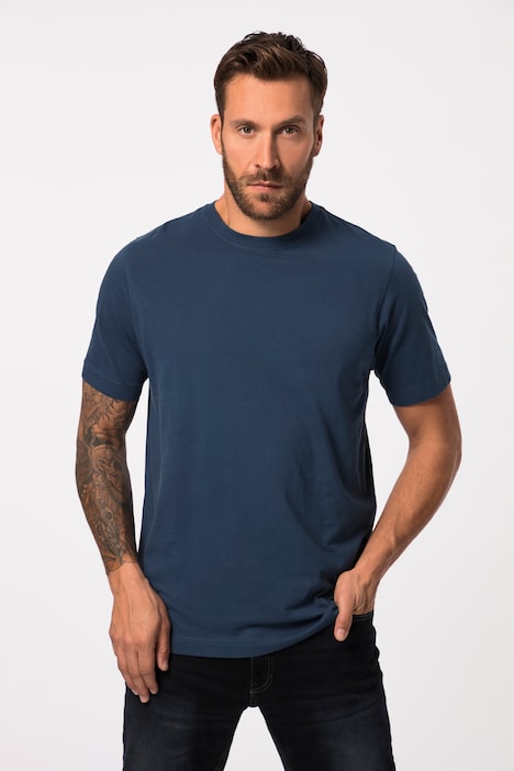 T-Shirt, Basic, Rundhals, gekämmte Baumwolle, bis 8XL