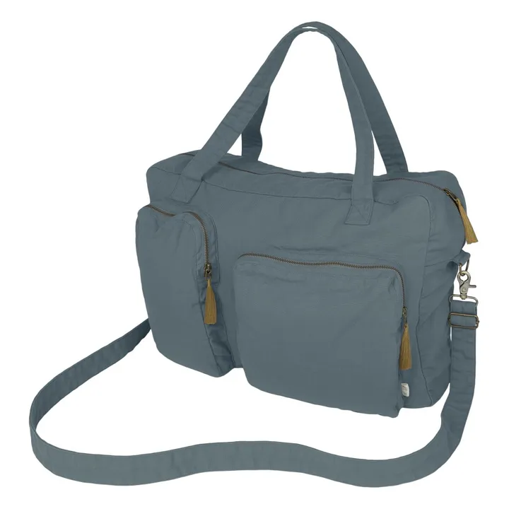 Numero 74 Sac weekender en coton bio | Ice Blue S032
