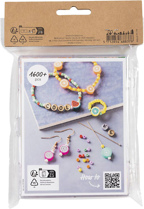 Creativ Company DIY Mix Smykker, Frugtmix