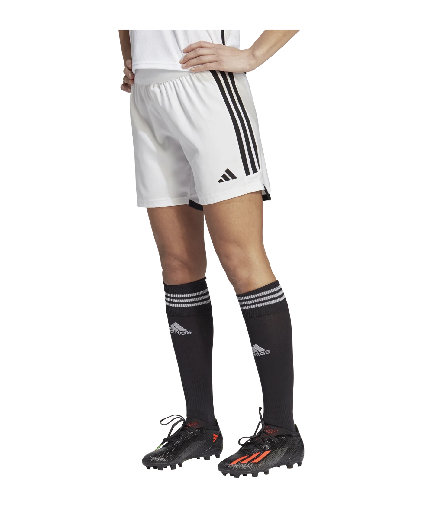 adidas Tiro 23 Competition Match Short Damen Weiss Schwarz