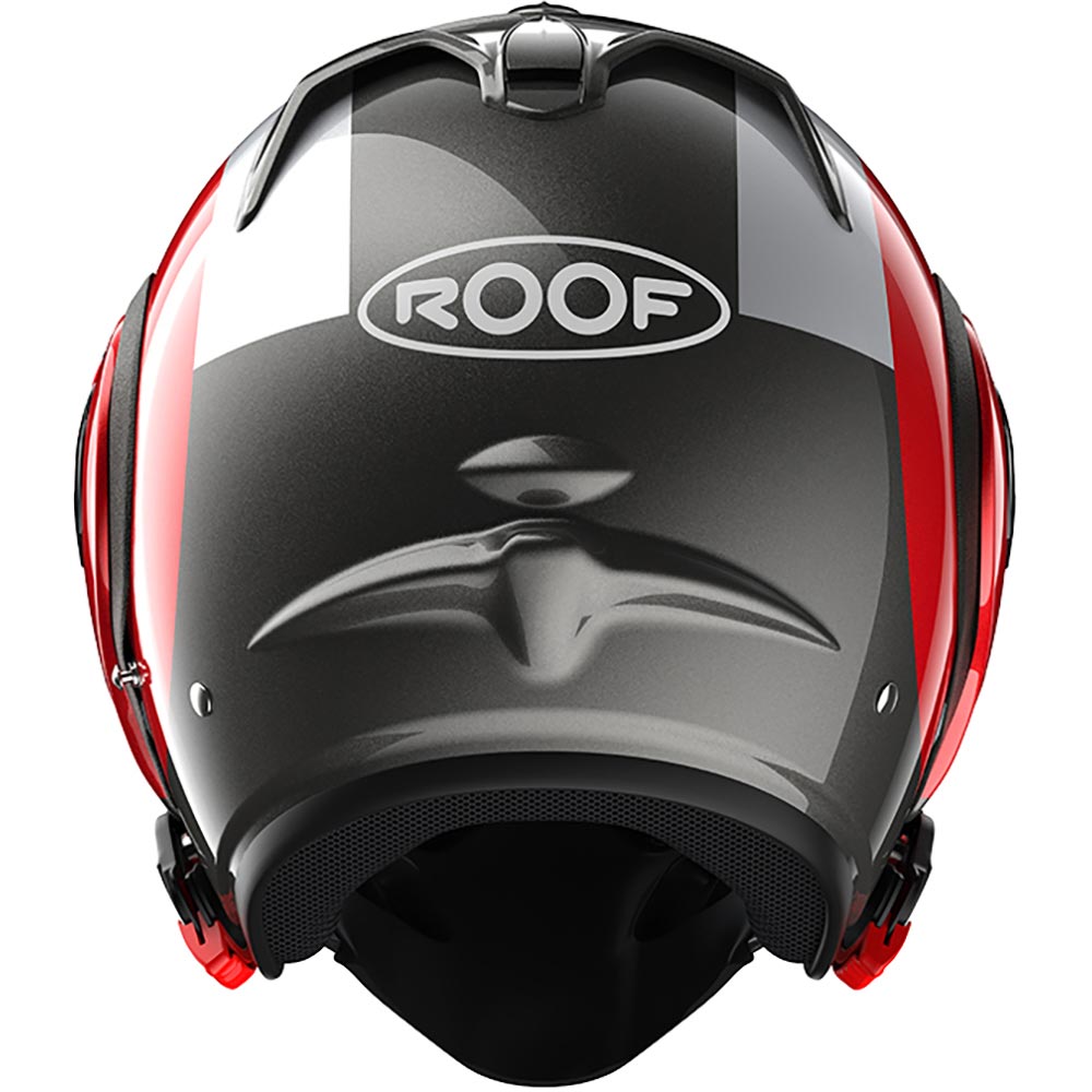 Roof - Casque Boxer Alpha Focus Anthracite / Rouge / Aluminium