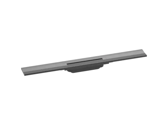 Caniveau de douche découpable 70 cm HANSGROHE RainDrain Flex montage mural noir chromé brossé