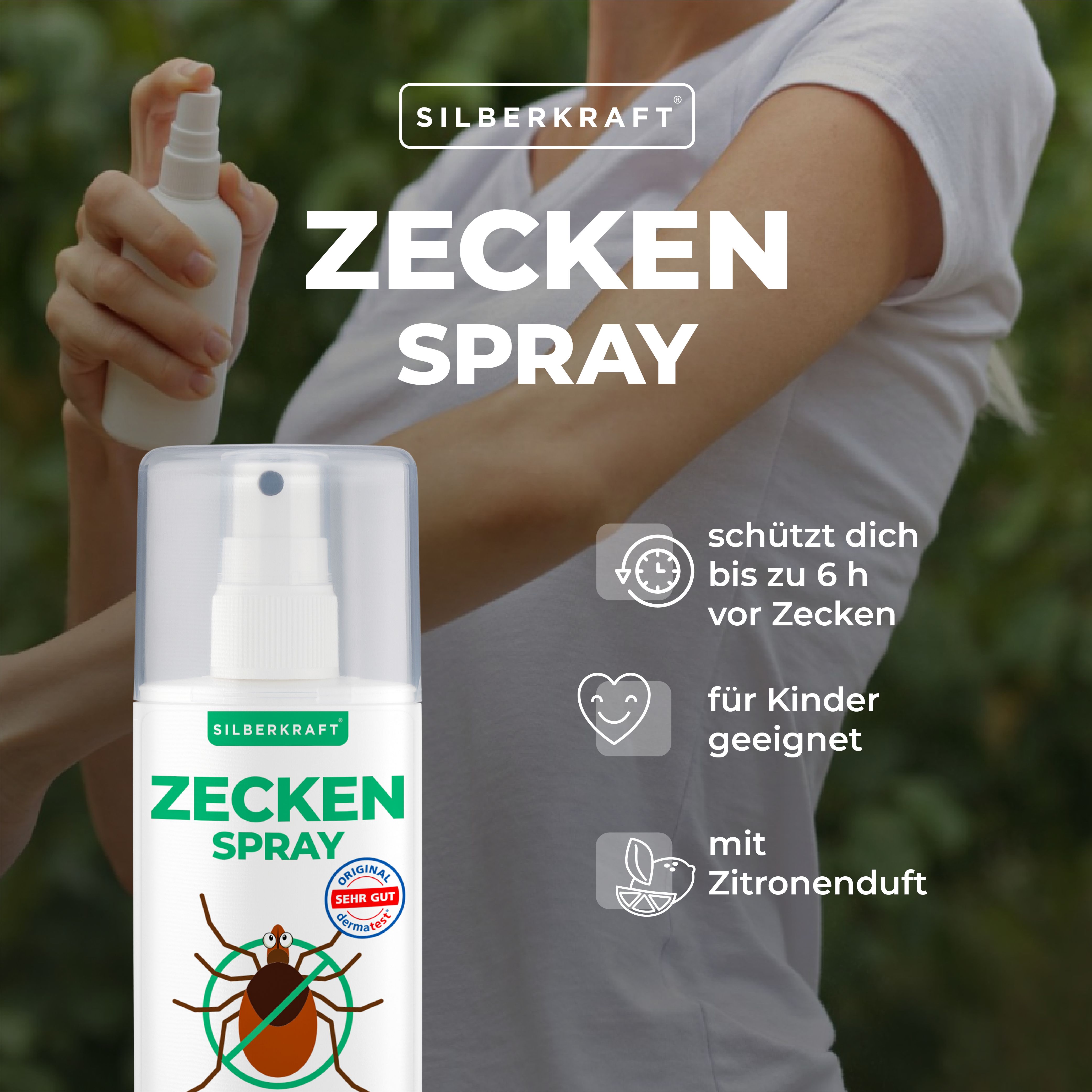 SILBERKRAFT Zeckenspray