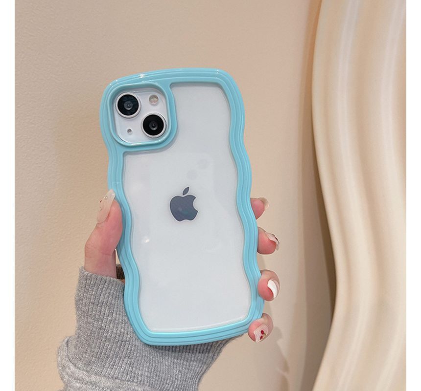 Rockit - Golvende transparante telefoonhoes - iPhone 15 Pro Max / 15 Pro / 15 Plus / 15 / 14 Pro Max / 14 Pro / 14 Plus / 14 / 13 Pro Max / 13 Pro / 13