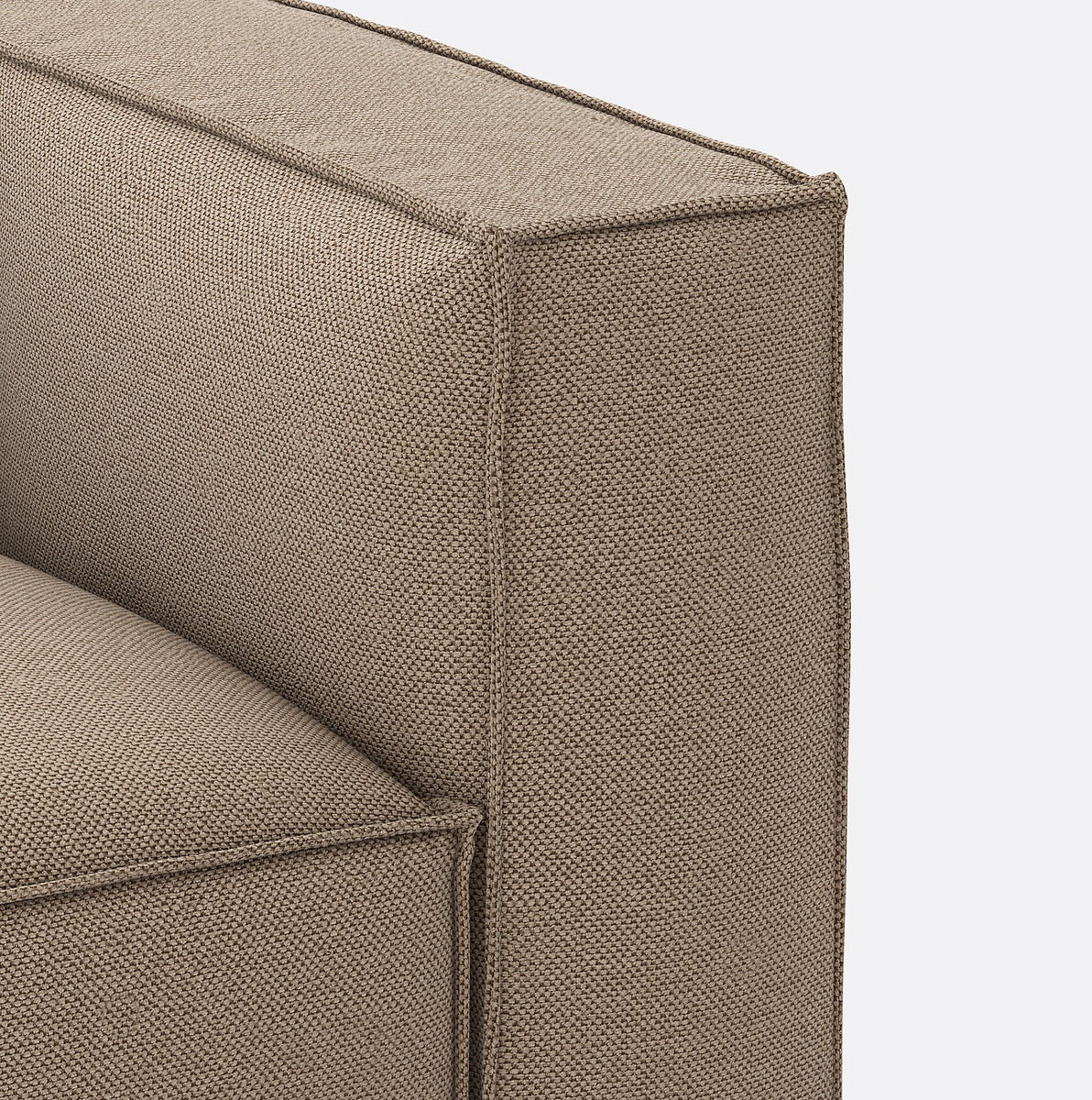 LA REDOUTE INTERIEURS<br>Banco modular, 3 espinhas, tecido texturizado, Seven