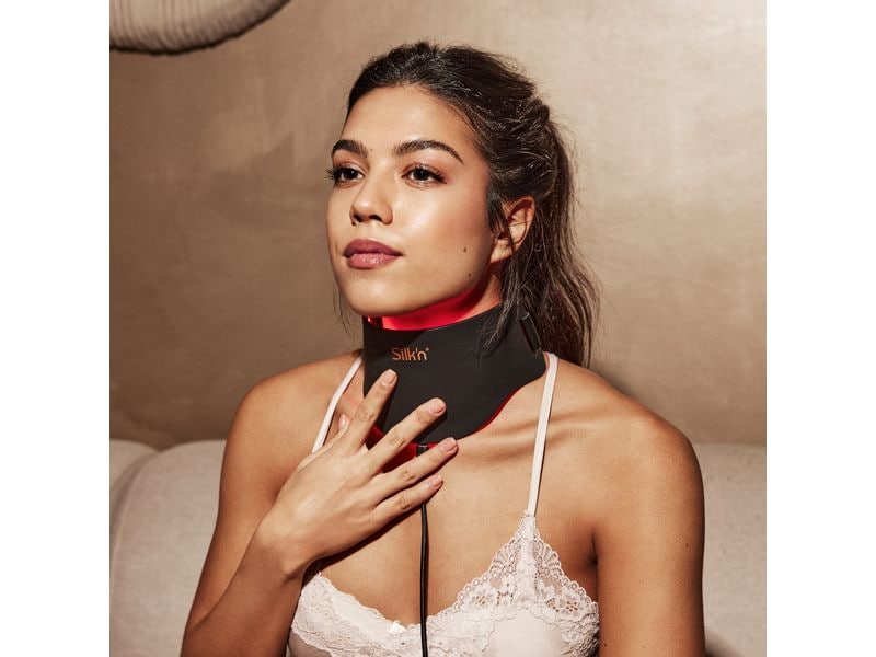 Silk'n Antiaging-Gerät LED Dual Mask für Gesicht und Hals Zwei LED-Masken zur Abdeckung von Gesicht und Hals