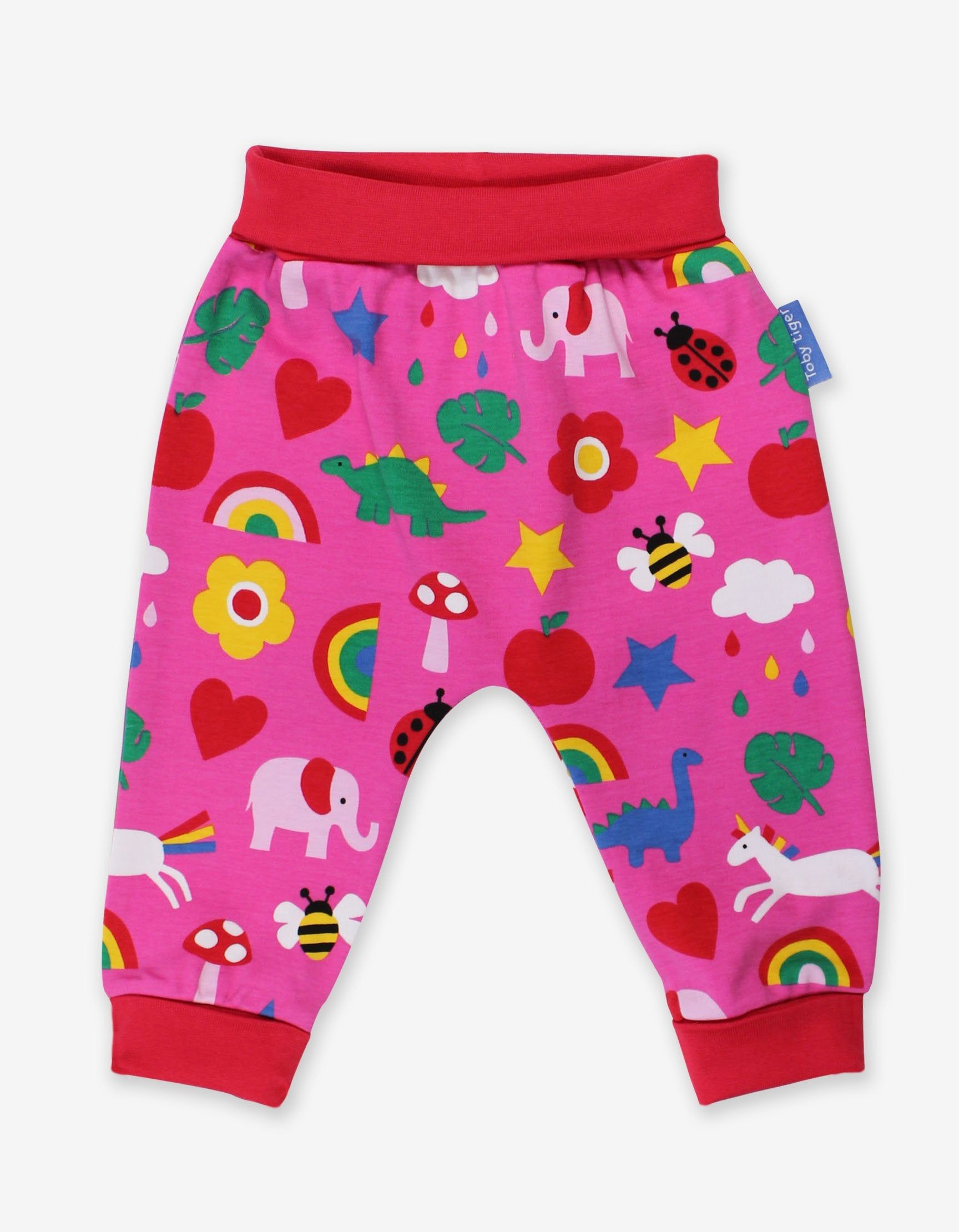 Toby Tiger Babyhose mit farbenfrohem Print