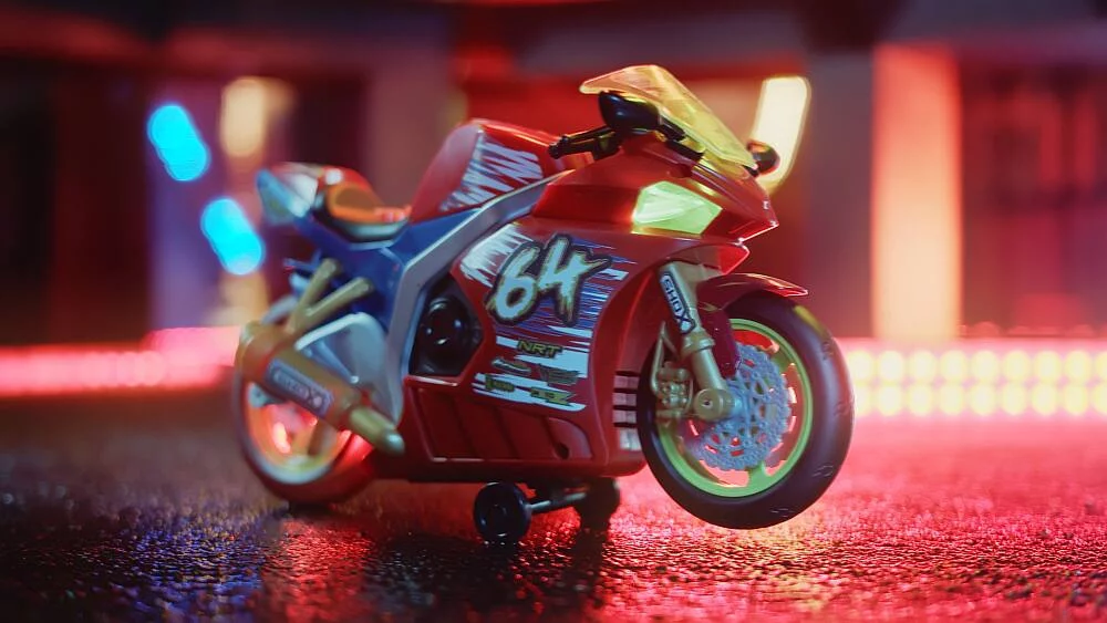 MA SUPERBE MOTO LUMIERES ET SONS