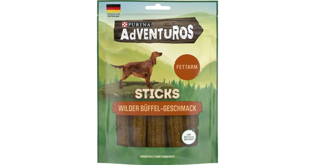 PURINA Adventuros Sticks Büffel 120 gr