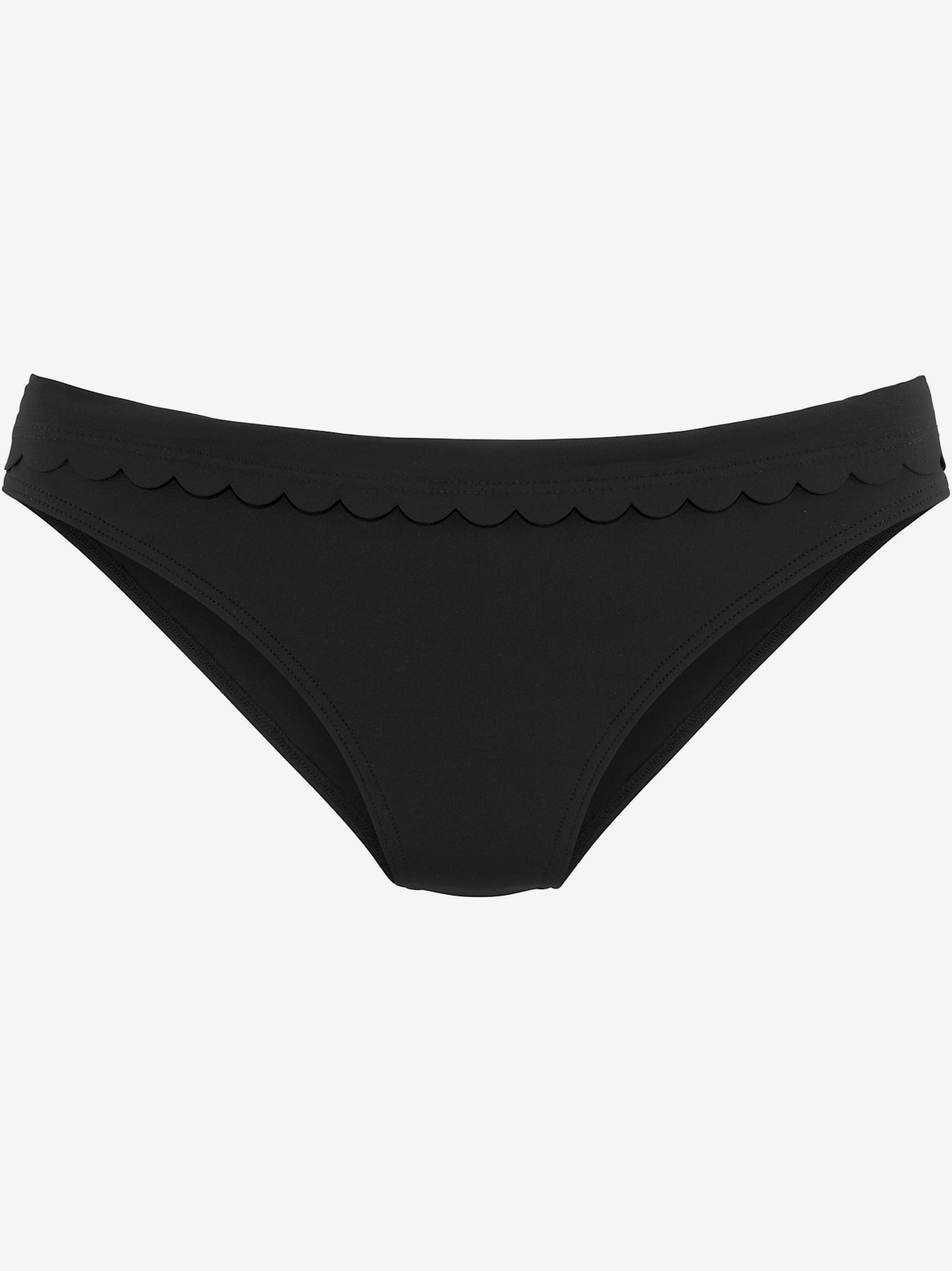 Bas de maillot de bain bords ondulés au laser