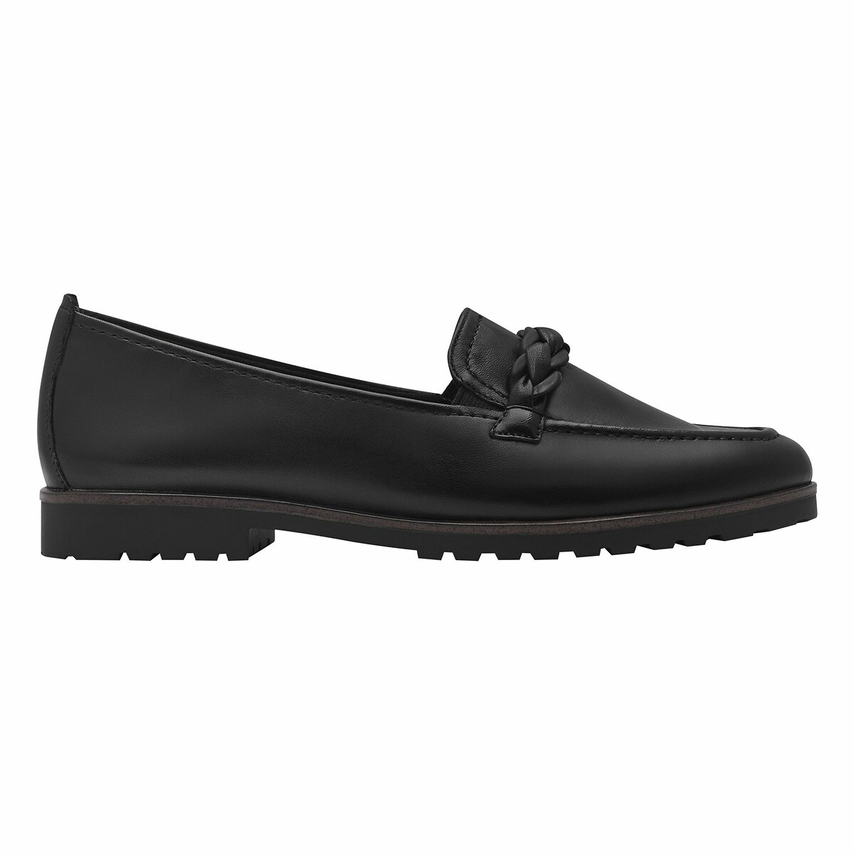 TAMARIS<br>Mocassins em leer