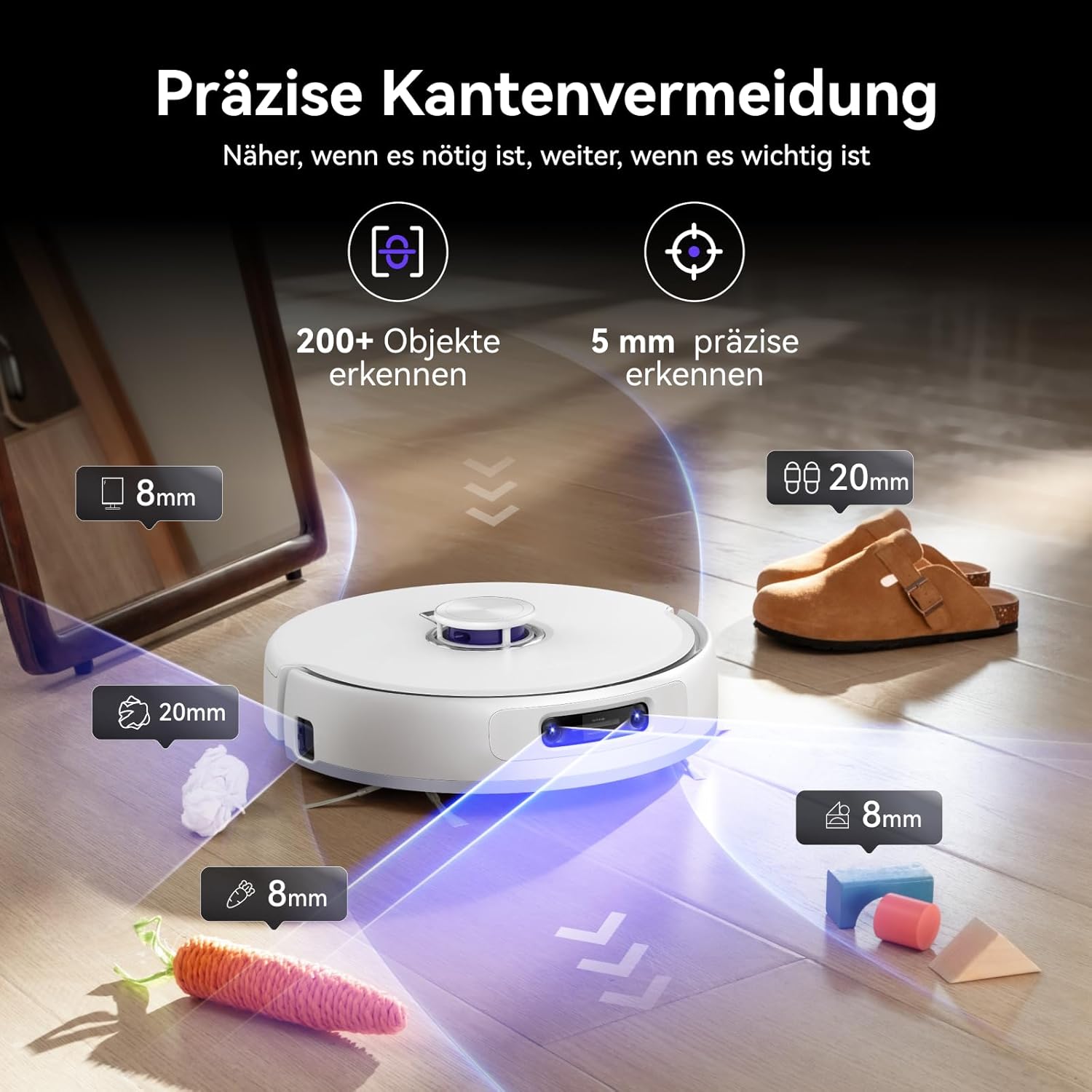 NARWAL Freo Z10 Ultra Saugroboter mit Wischfunktion, 18.000Pa Saugleistung, Dynamische Moppausdehnung, Tangle-Free System, Intelligente Nass-Trocken-Reinigung, All-in-One-Basisstation