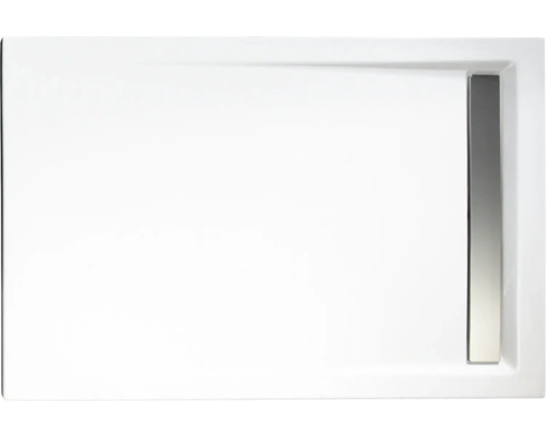 SCHULTE Extra vlakke douchebak complete set 120 x 90 x 2,5 cm Alpine White Smooth D202912 04 41