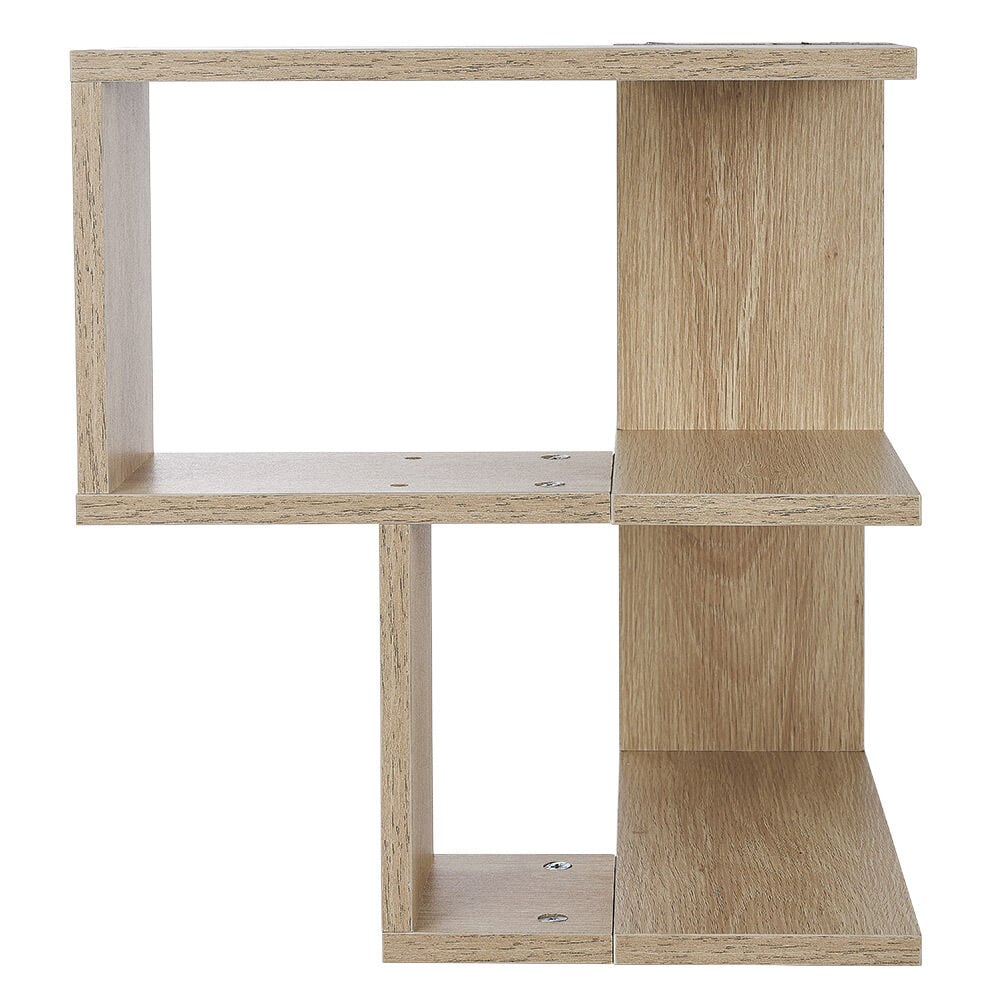 Etagère double spécial angle couleur chêne