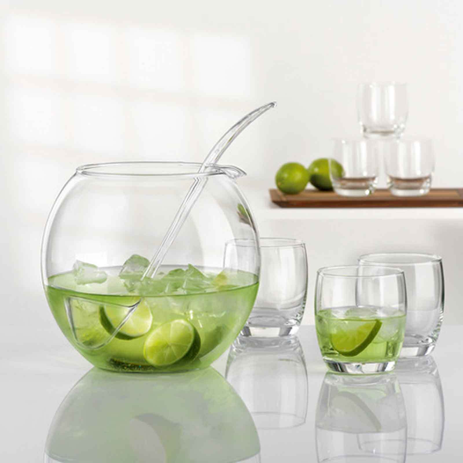 Bohemia Cristal Bowlegefäß + Gläser Libera 8er Set