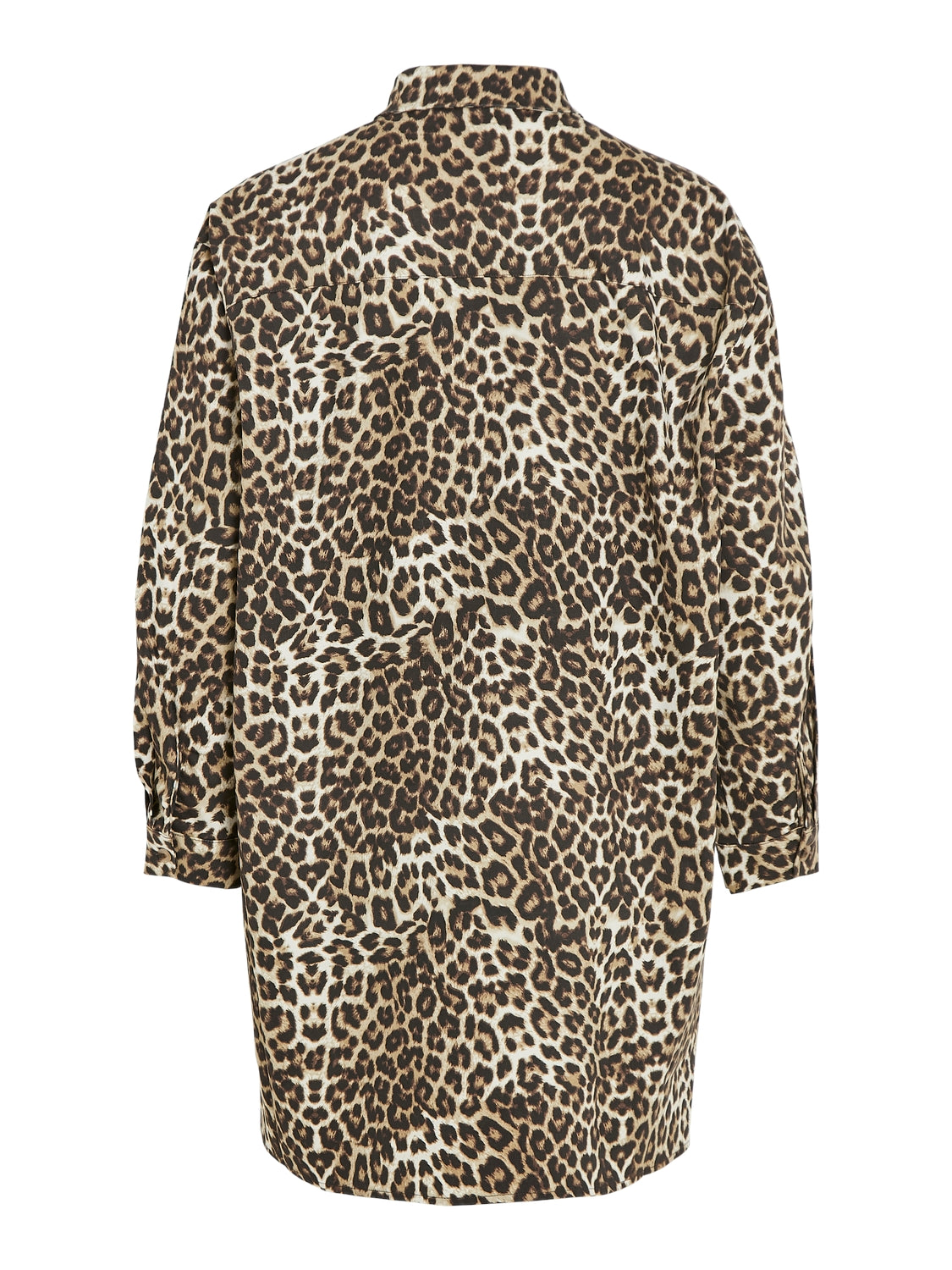 Vila  Vileonor L/S Oversized denimkjole - Caramel Café