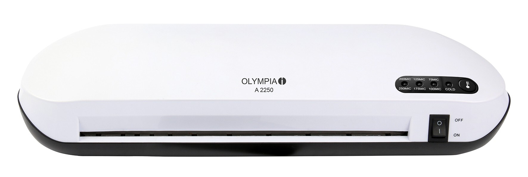 OLYMPIA A 2250 Laminiergerät Heiß und Kalt, bis DIN A4, Weiß/Schwarz