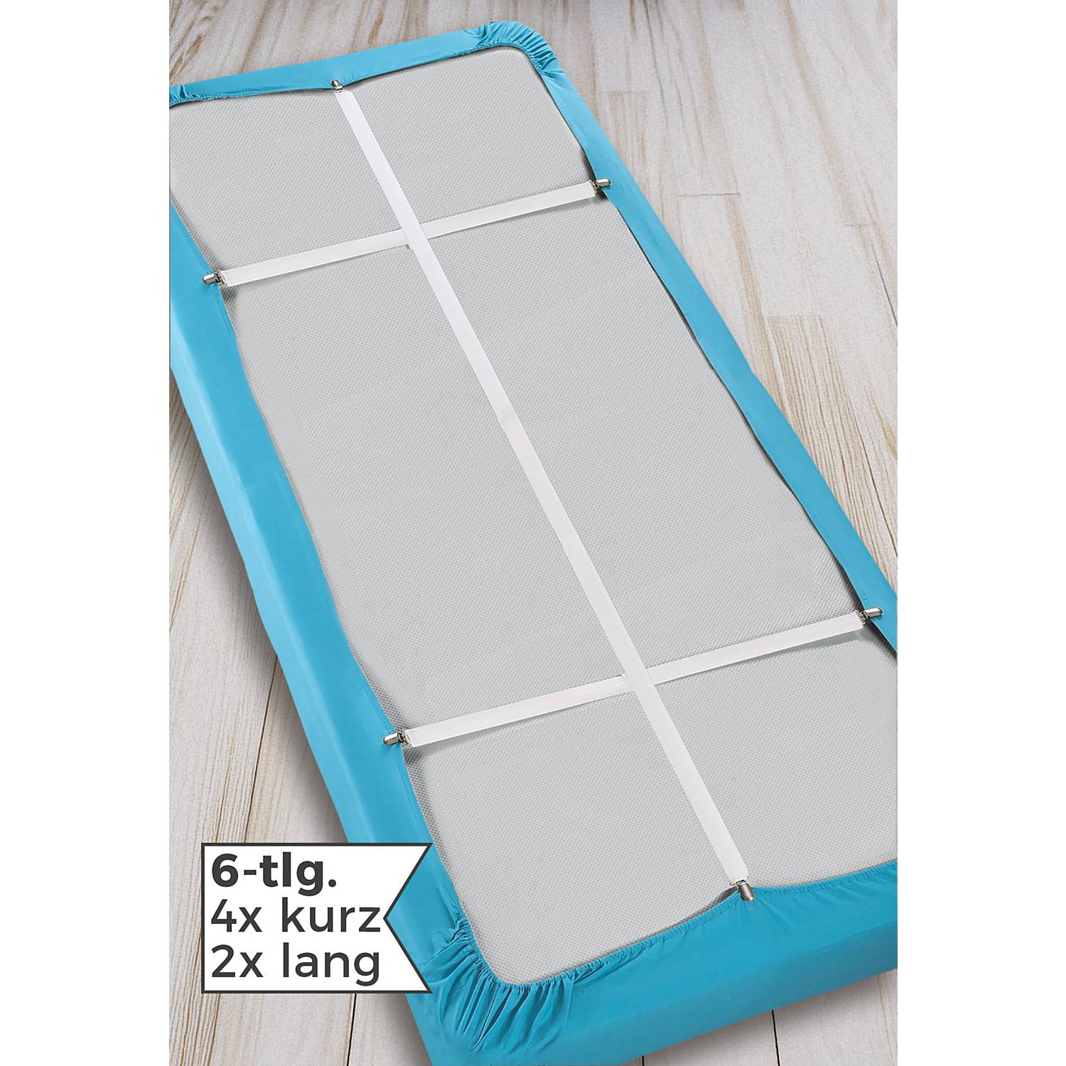 Bettlakenspanner extra lang 6-teilig