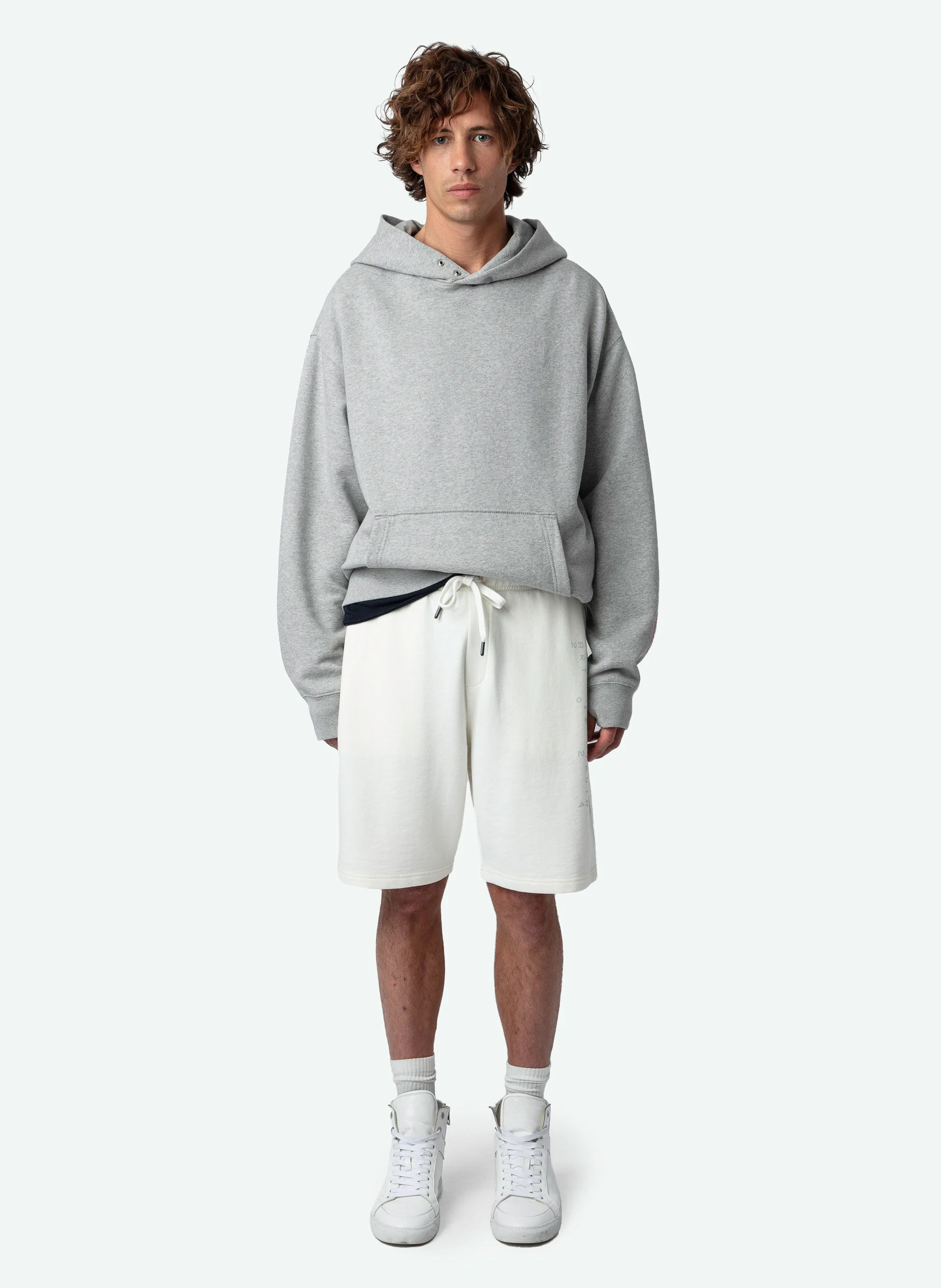 PARTY - Short droit en coton bio | Blanc