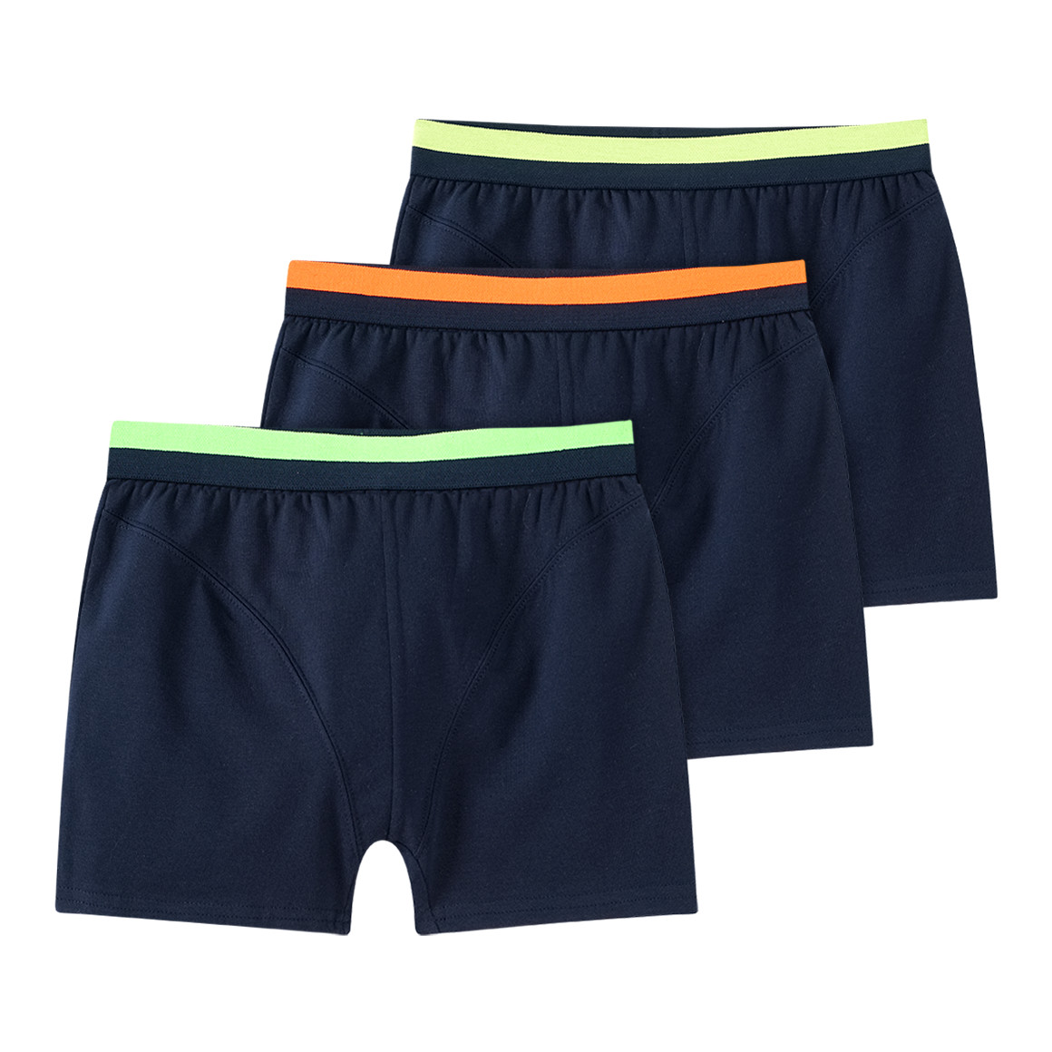 Topolino 3 Jungen Boxer in Unifarben dunkelblau