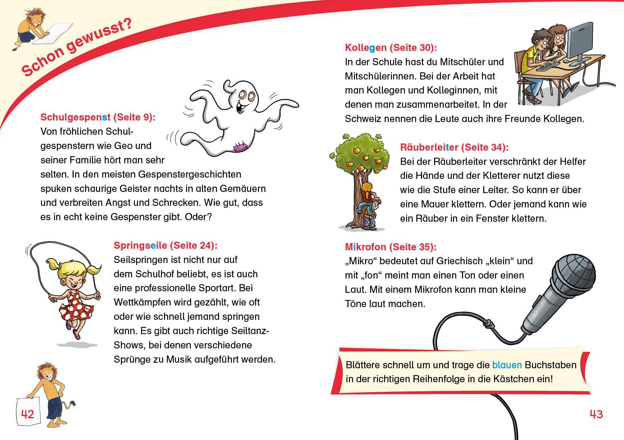 Leselöwen 1. Klasse - Ein Gespenst auf dem Schulhof (Großbuchstabenausgabe)