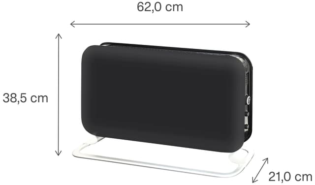 Mill Wi-Fi gulvvarmer CO1200WIFI3BLACK (sort)