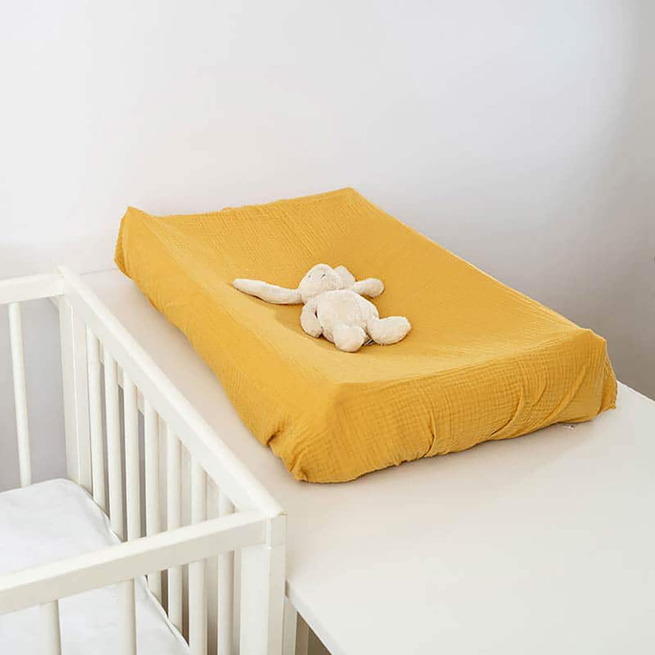 Papate Housse de Matelas à Langer en Coton Bio honey - 50x70 cm