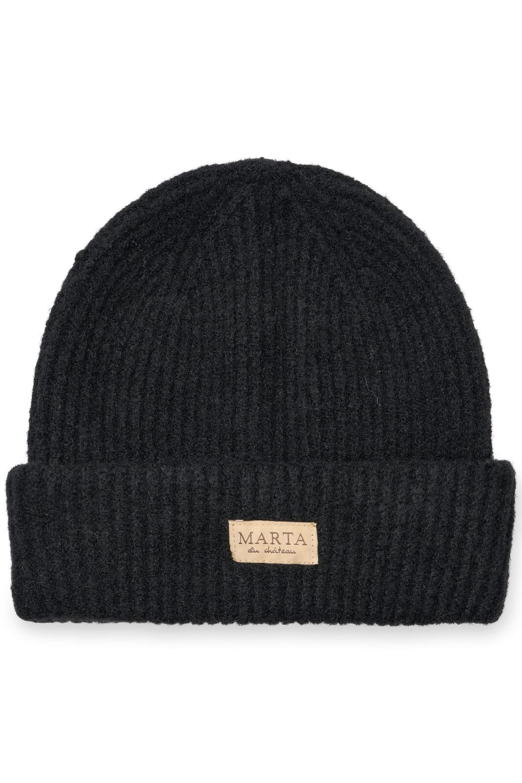 Marta Du Chateau Rib Beanie Hat 151512 black