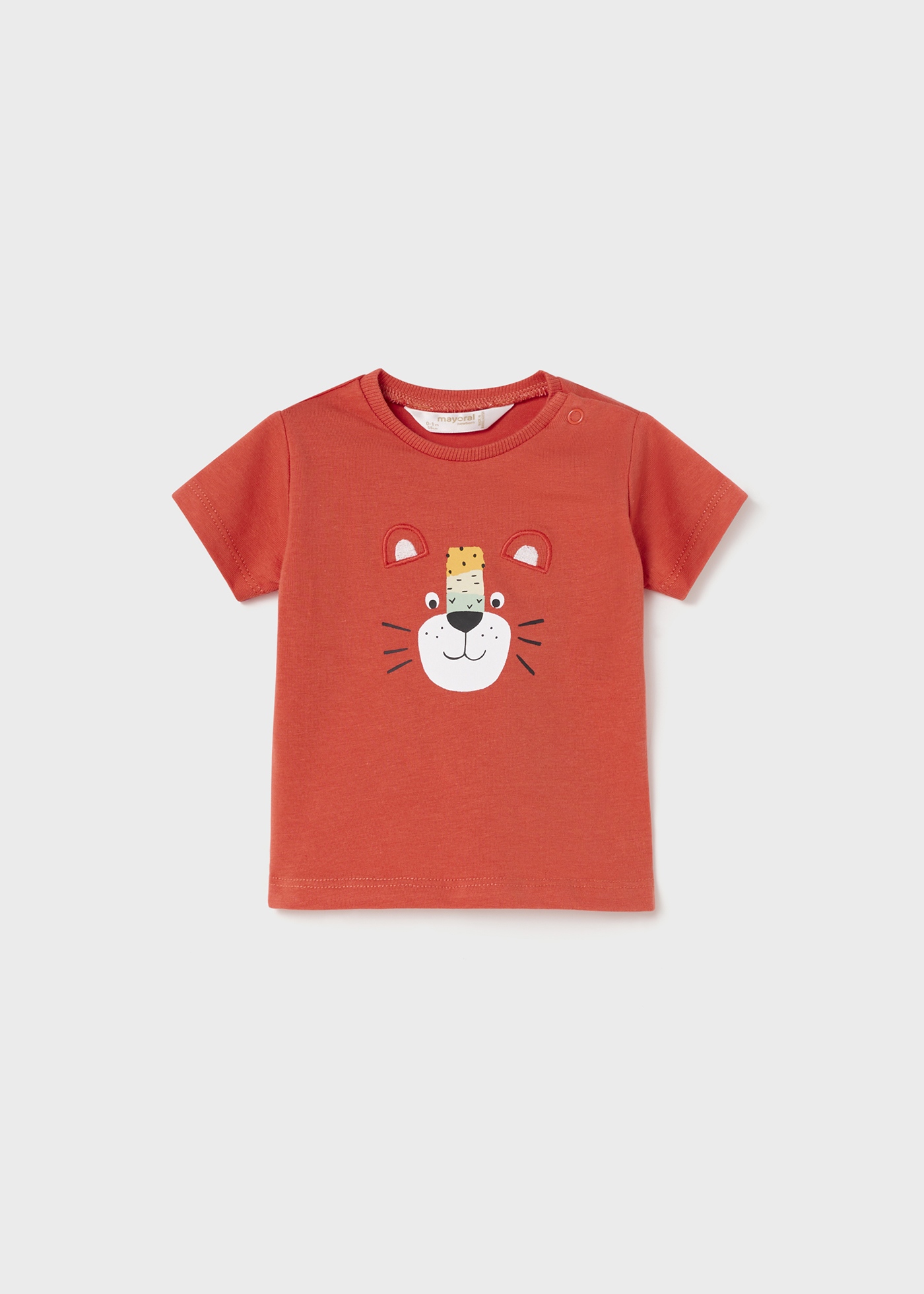 Conjunto de 2 camisetas em algodão sustentável para recém-nascidos.