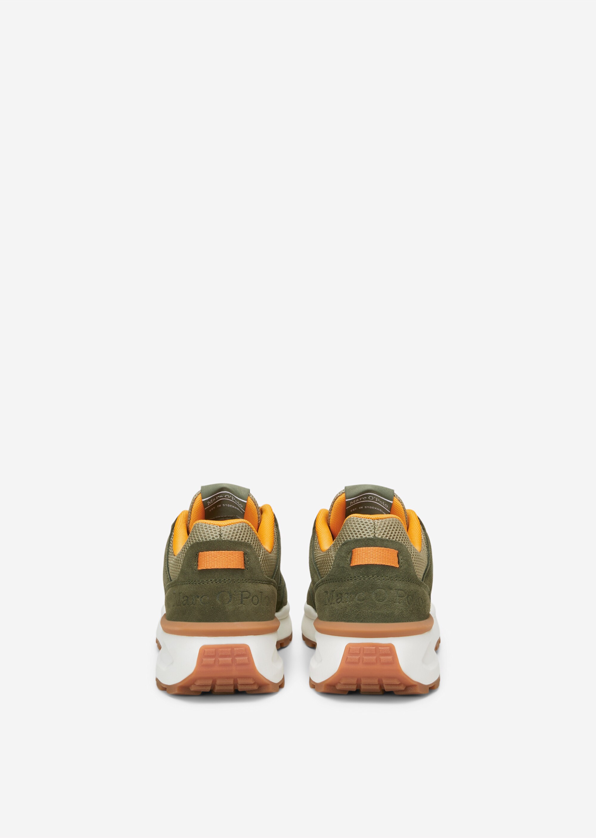 Sneaker aus Leder-Polyester-Mix