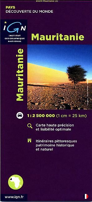 IGN - MAURITANIE 1 2 500 000
