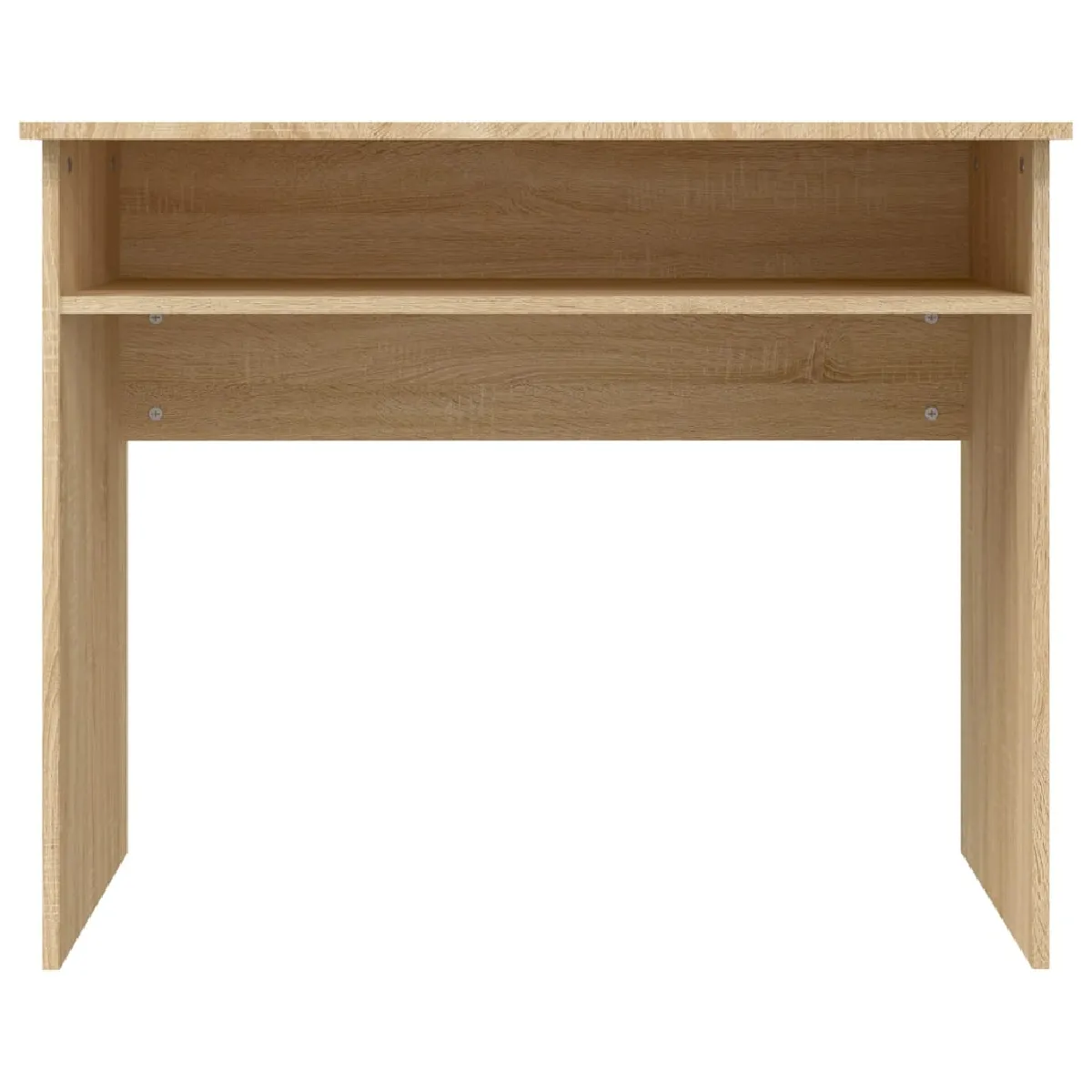 Helloshop26 Bureau informatique chêne sonoma 90x50x74 cm bois d'ingénierie brun