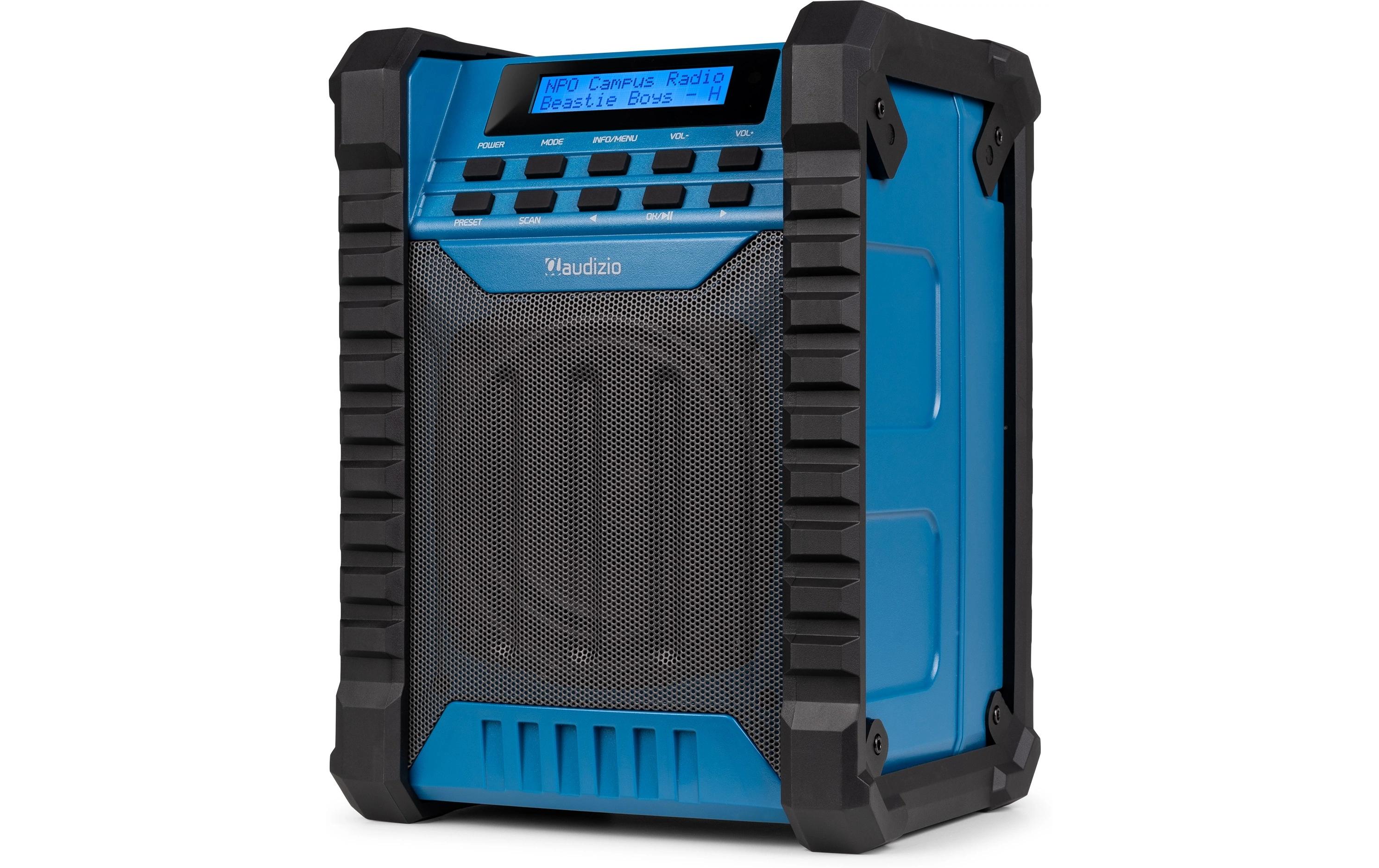 Baustellenradio Temi BlauDAB+ Baustellen-Radio mit Akku und IP54