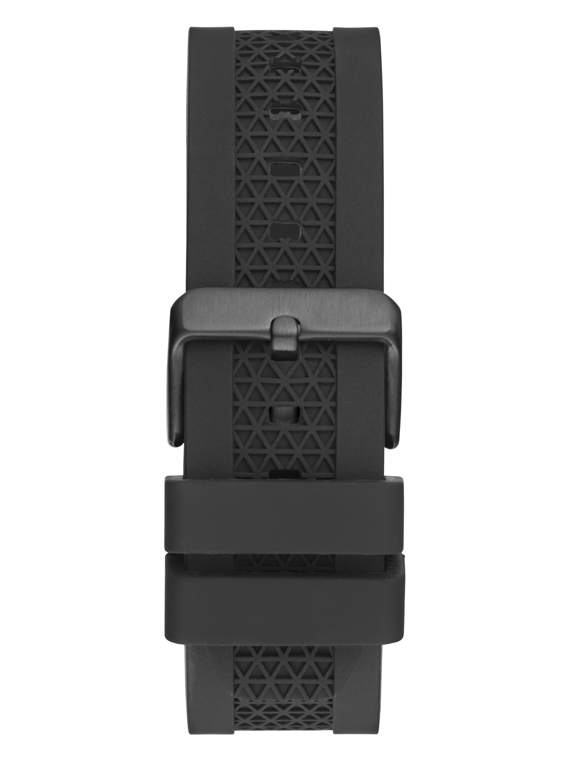 Relógio analógico de silicone preto