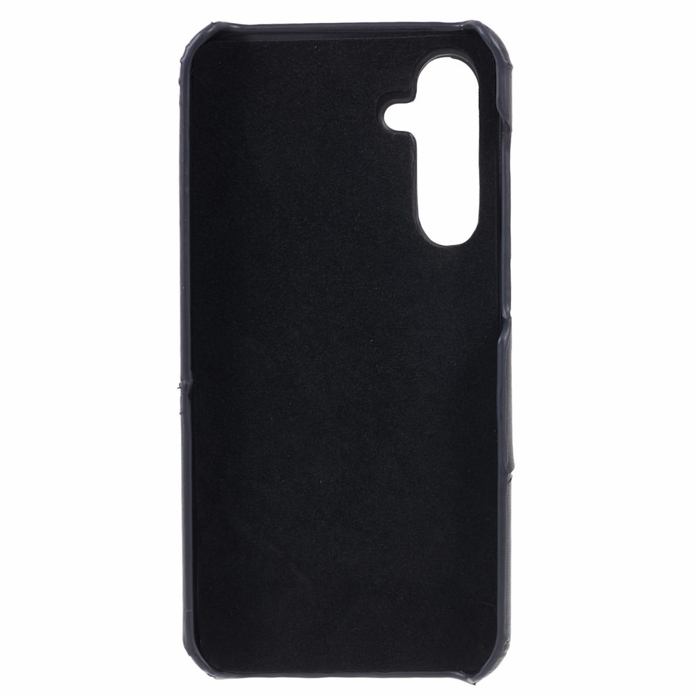 Samsung Galaxy S23 FE Leder Hülle Snap Case   Kartenfach - Schwarz