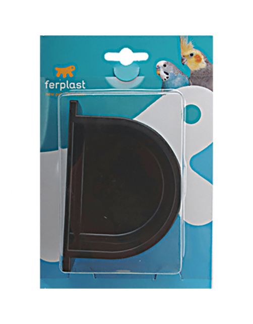 Ferplast Voerbak Papegaai Fpi 4508 - Vogel - Voerbak- Drinkbak - 11x7.6x5.6 cm Assorti