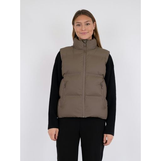 Neo Noir Annike C Puffer Vest, Dark Taupe, 40