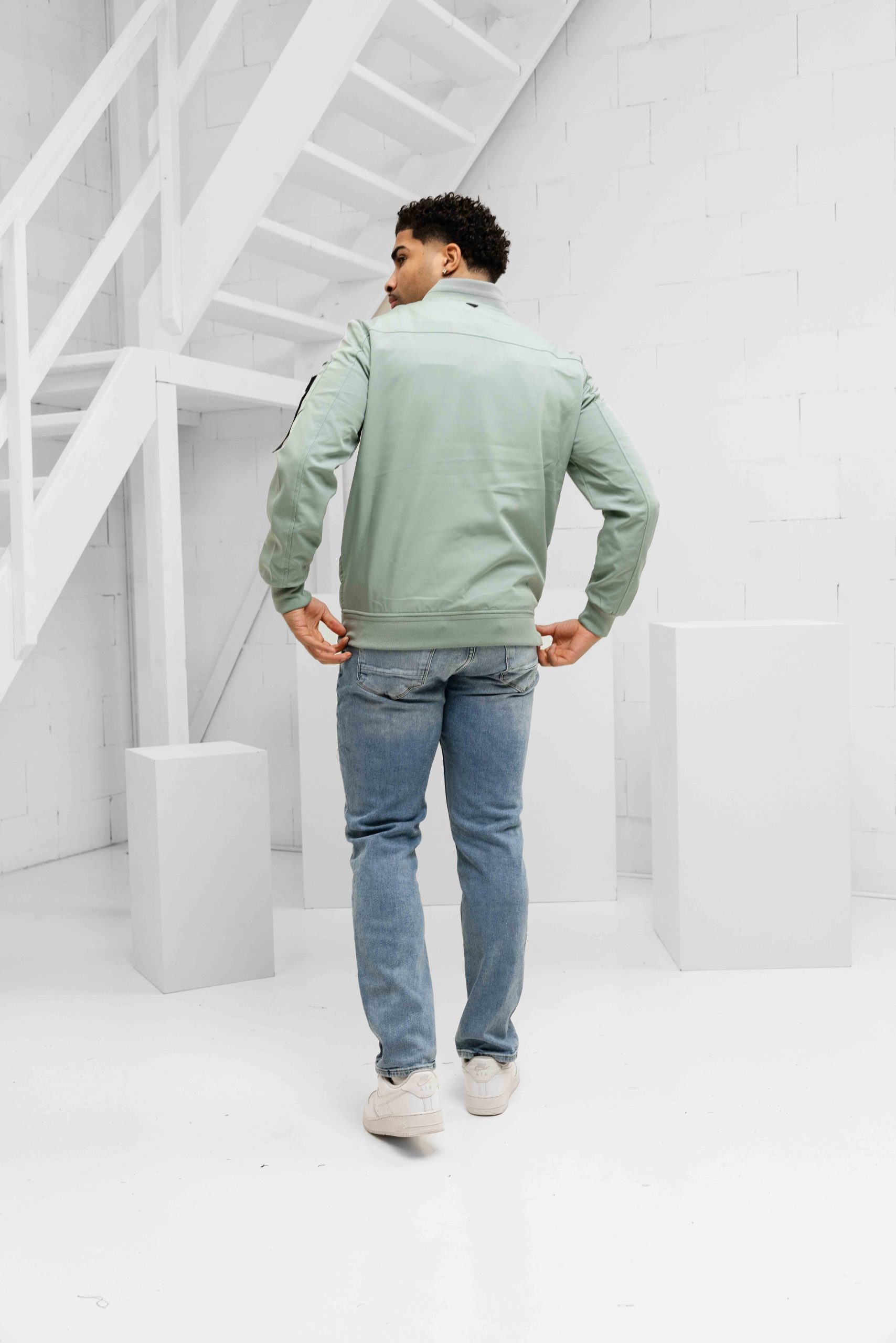 Pure Path Padded Soft Shell Jas Heren Groen