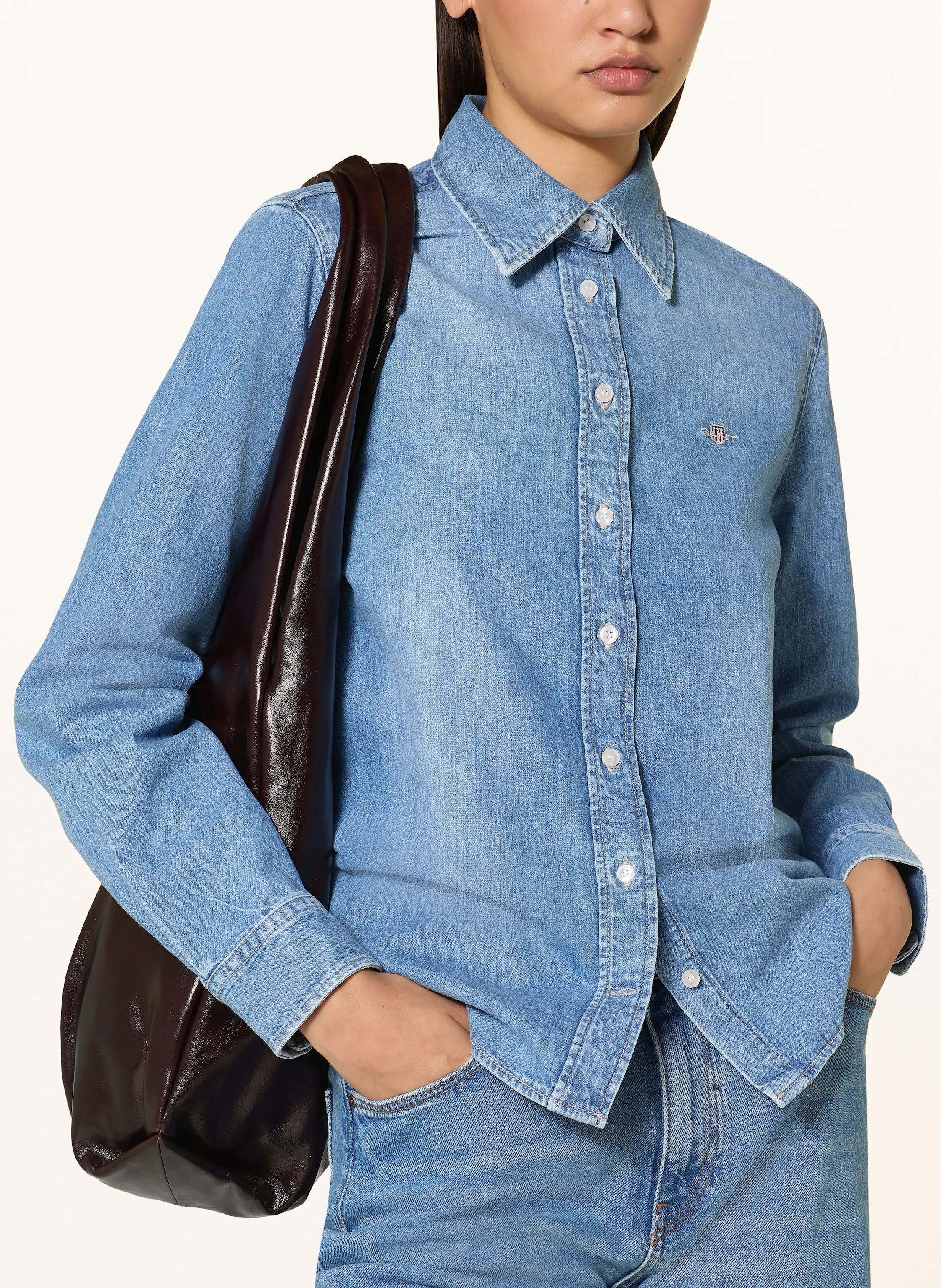 GANT Jeansbluse