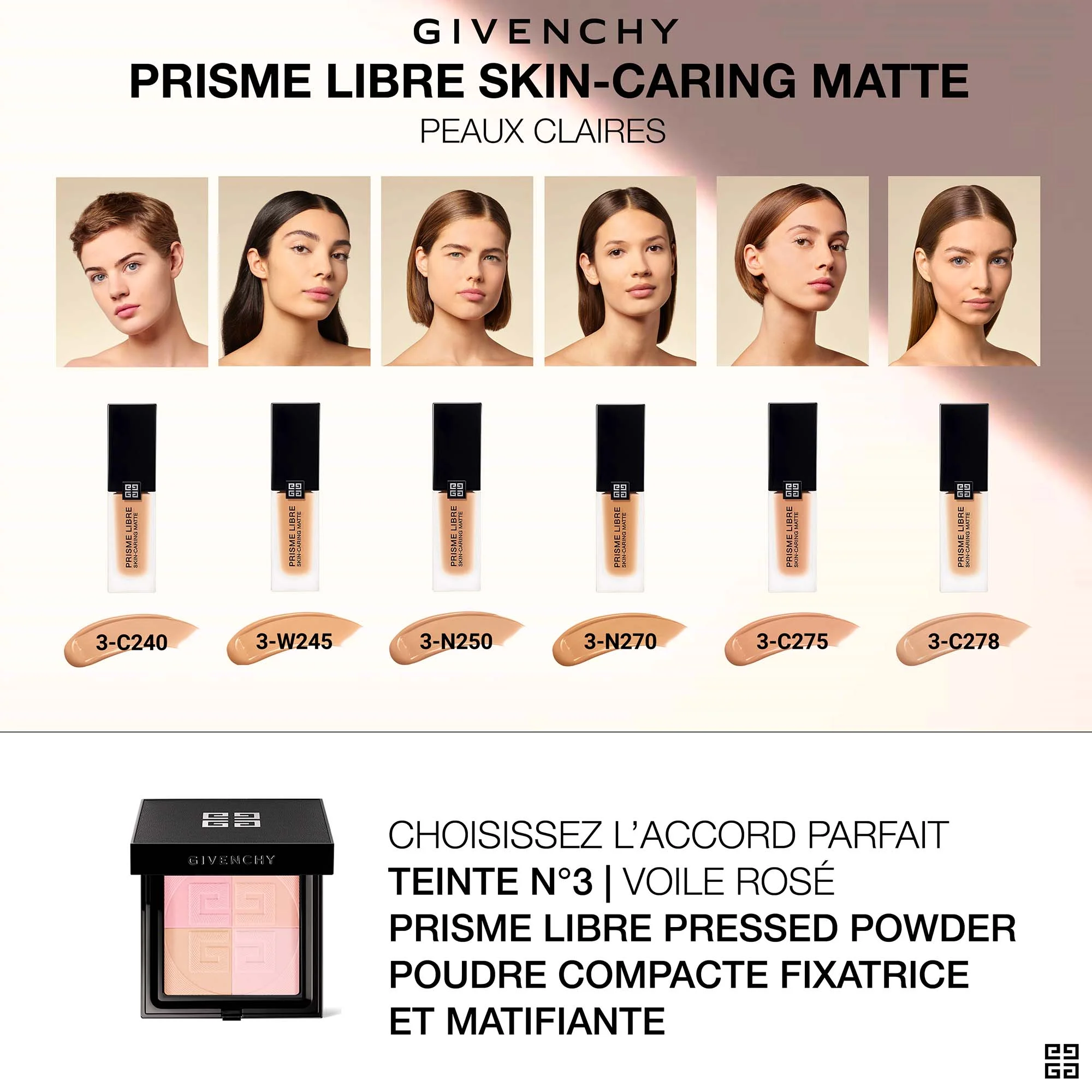 PRISME LIBRE SKIN-CARING MATTEFond de teint fini mat lumineux |- 3-C275