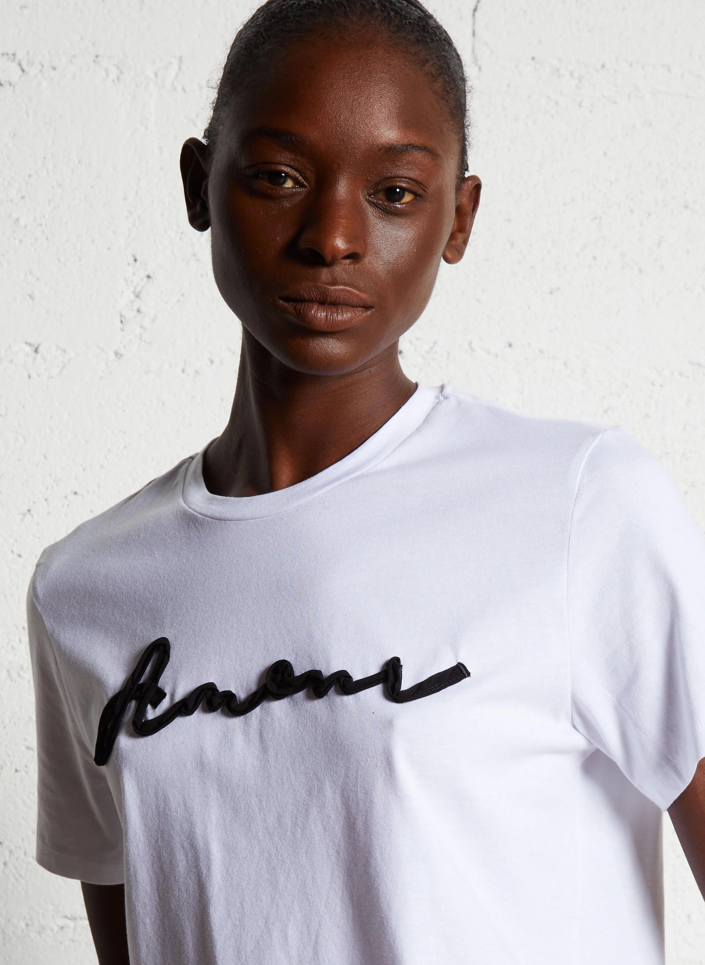 TAME - Tee-shirt col rond en coton | Blanc