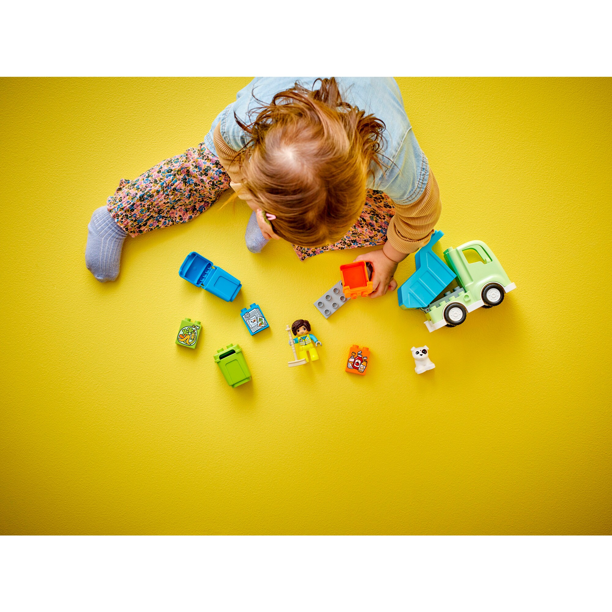 LEGO Konstruktionsspielzeug DUPLO Recycling-LKW