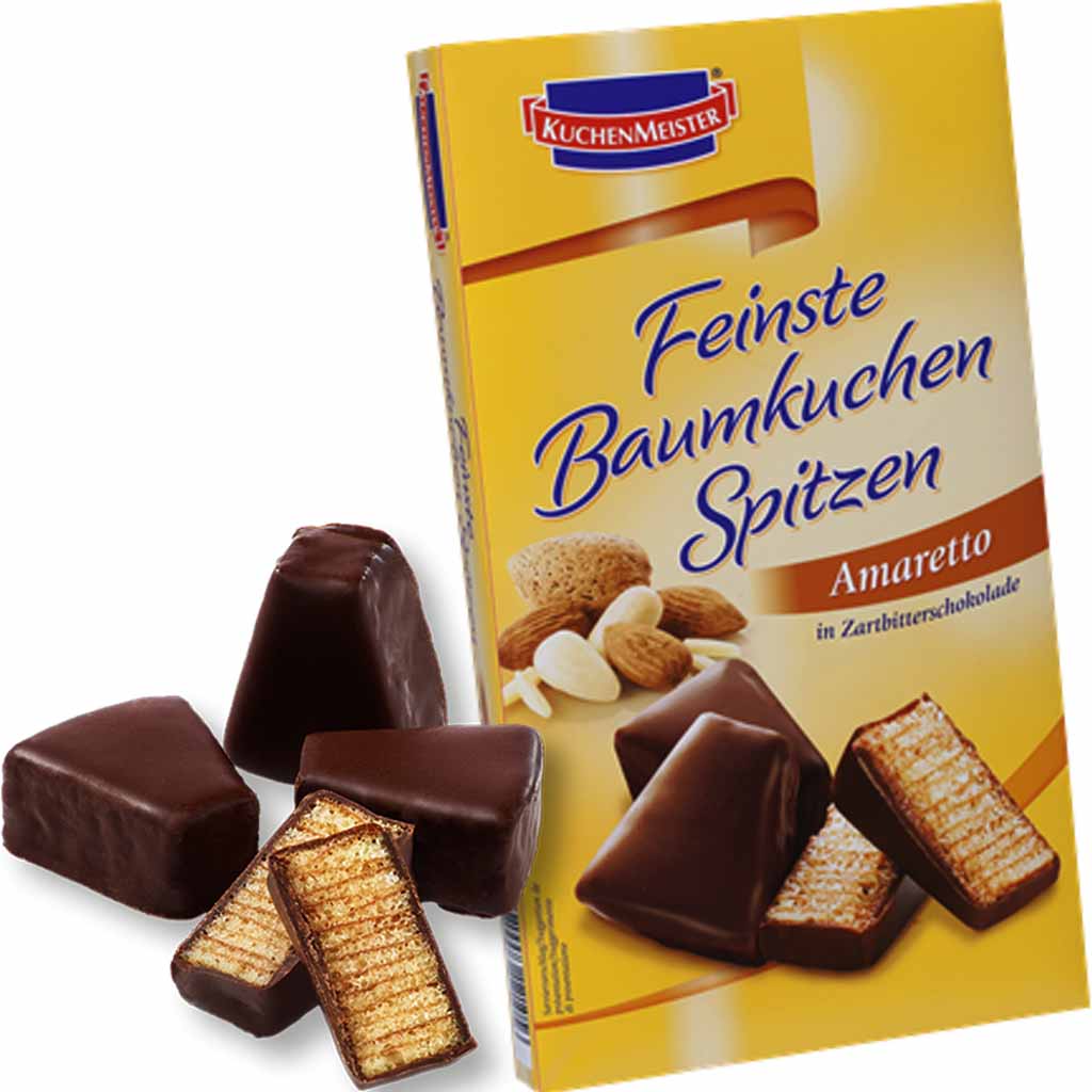 Kuchenmeister Baumkuchenspitzen Amaretto 125g MHD:22.1.25