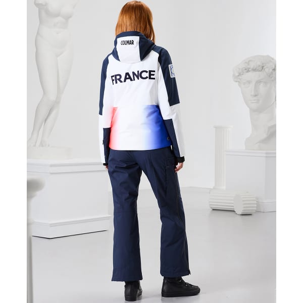 Veste de ski COLMAR LADIES INSULATED JACKET REPLICA WHITE/BLUE BLACK/ABYSS