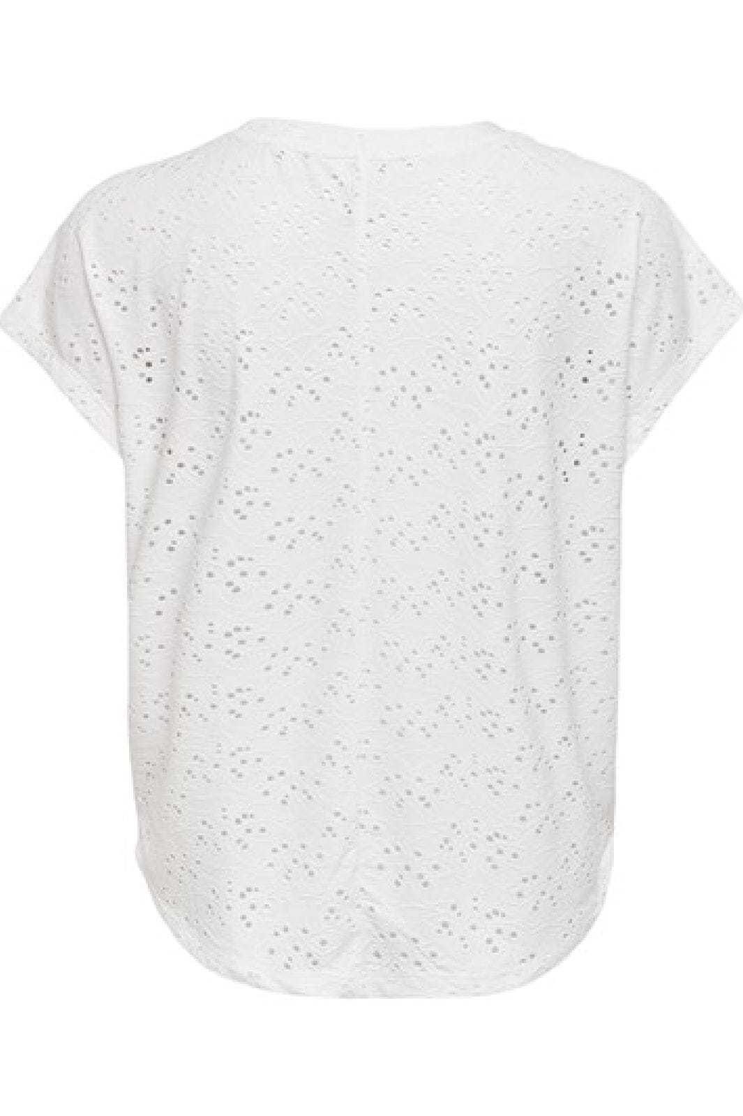 Only Onlsmilla S/S Top 3623088 cloud dancer