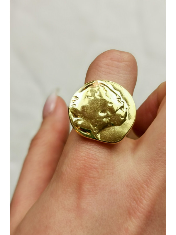 bague cercle doré - Mile Mila