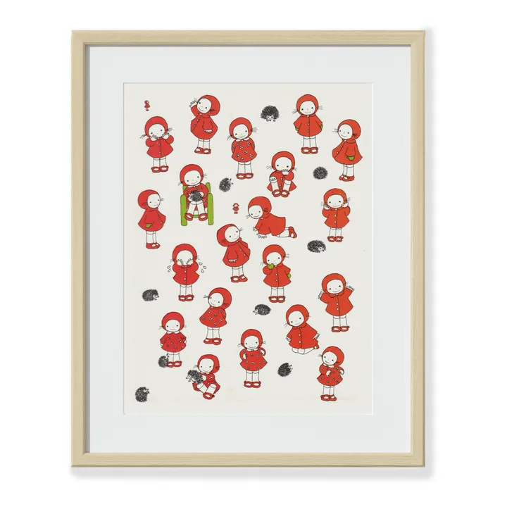 Les Jolies Planches Affiche Emilie | Rouge