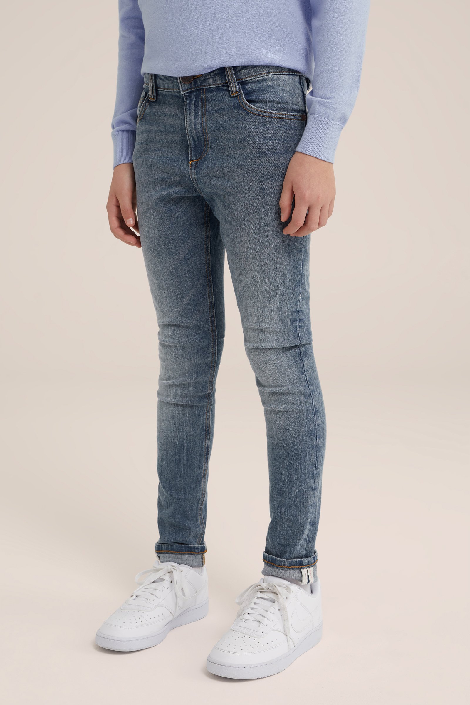 Jongens skinny fit jeans met stretch Blue Ridge Grijsblauw