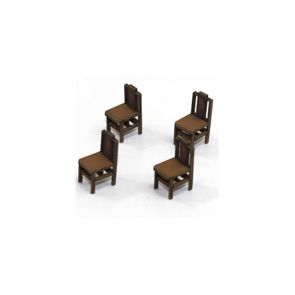 Chaises à Dossier Carré B (x4)