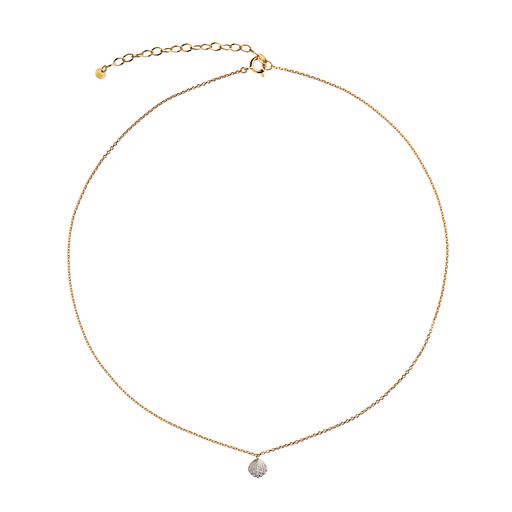 Stine A Tres Petit Vintage Shell Halskæde, Gold Plated, 45,5 7 cm